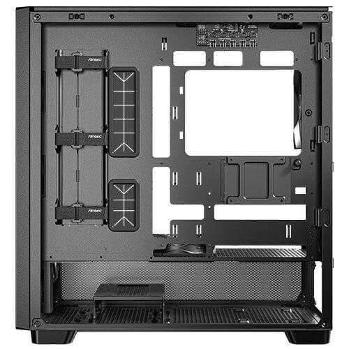 Antec FLUX Mid Tower PC Case - Black/Wood