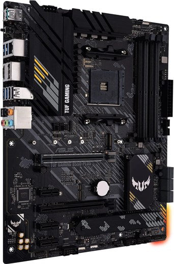 Asus TUF GAMING B550-PLUS, AMD B550 Motherboard, AM4, ATX, 4 DDR4, HDMI, DP, XFire, 2.5GB LAN, PCIe4, RGB Lighting, M.2