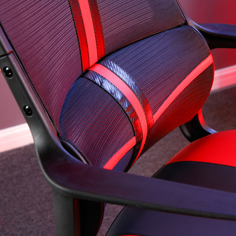 X Rocker | Helix Mesh Gaming Chair - Red