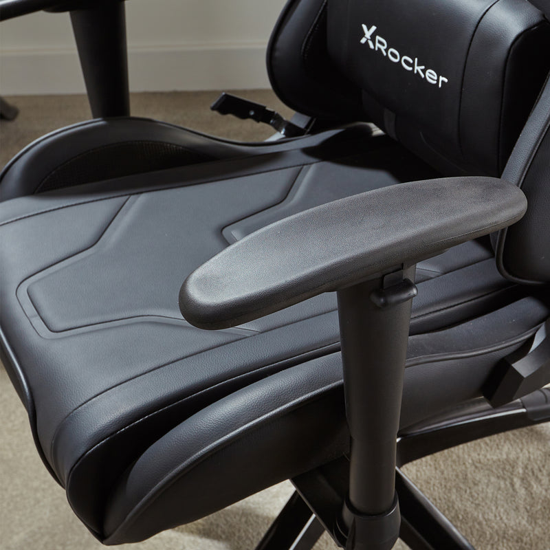 X Rocker | Agility Sport Esport Gaming Chair with Comfort Adjustability - CARBON BLACK