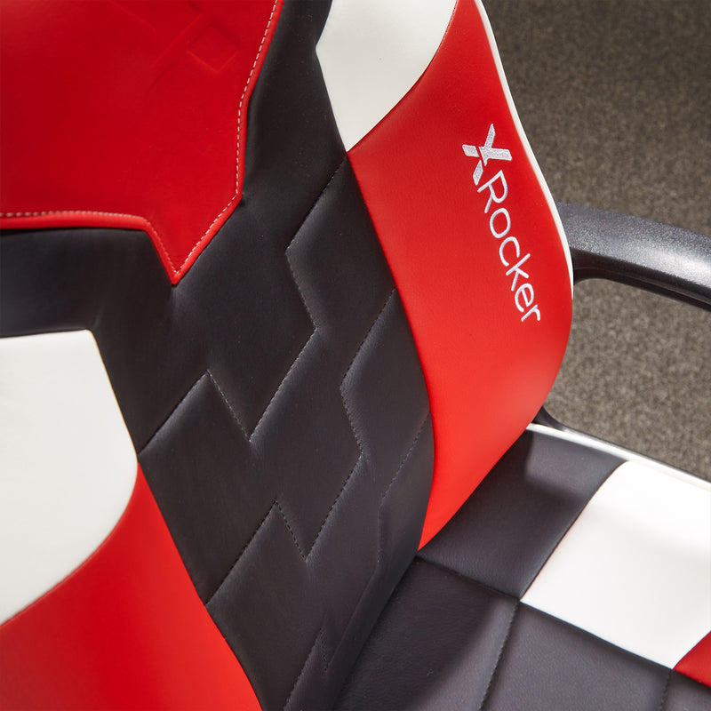 X Rocker | Saturn Mid-Back Wheeled Esport Gaming Chair for Juniors and Teens - Red