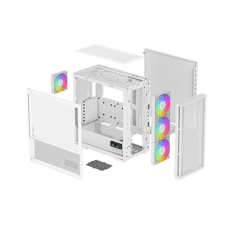 DeepCool CH560 Digital, White, Mid Tower Gaming Case