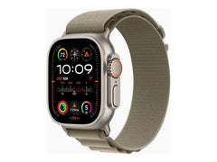 Apple Watch Ultra 2 (GPS + Cellular) - 49 mm - Titanium Case with Olive Alpine Loop - Band Size: L