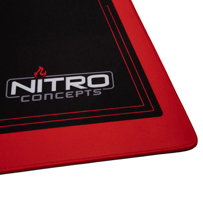 Nitro Concepts Desk Mat 1600 x 800mm - Black/Red