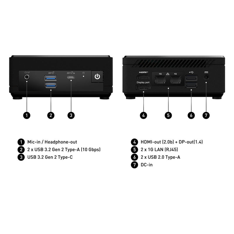 MSI Cubi N ADL S, Intel N100 - Mini PC (Barebone)