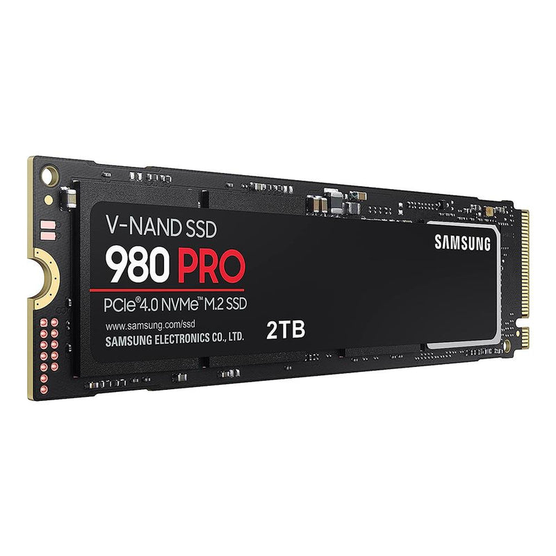 Samsung 980 PRO 2TB (MZ-V8P2T0BW) NVMe SSD, M.2 Interface, PCIe Gen4, 2280, Read 7000MB/s, Write 6000MB/s, 5 Year Warranty