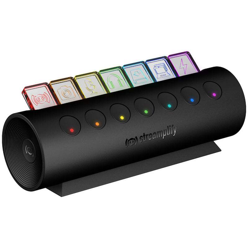 Streamplify HUB CTRL 7 USB Hub with RGB LEDs and 2.0A Charging