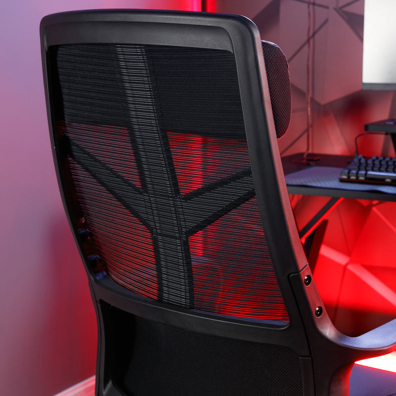 X Rocker | Helix Mesh Gaming Chair - Black