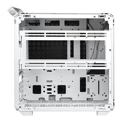 Cooler Master Qube 500 Flatpack, White, Modular Mid-Tower w/ Tempered Glass Window, E-ATX/ATX/MicroATX/Mini-ITX