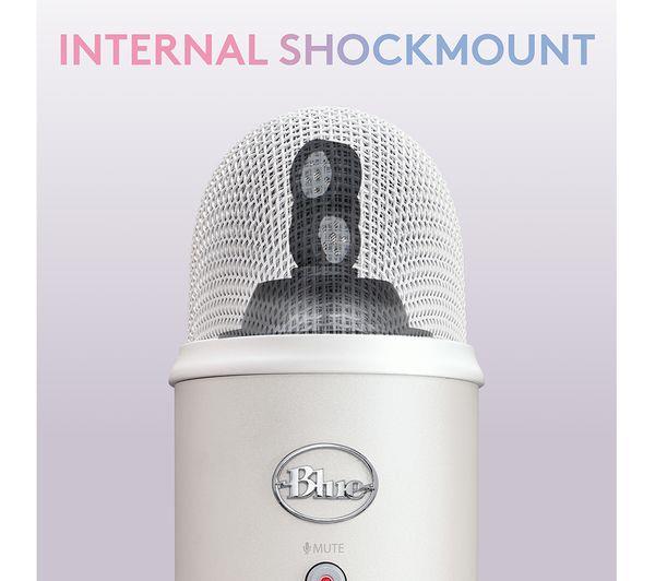 Blue Yeti Aurora USB Streaming Microphone - White Mist ( 988-000533)