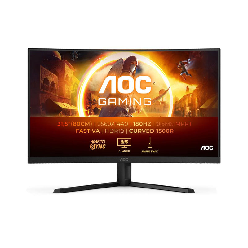 AOC 32" QHD Curved Gaming Monitor, 180Hz (CQ32G4VE)