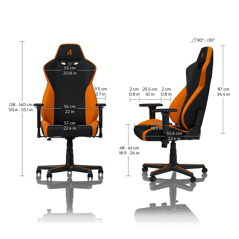 Nitro Concepts S300 Fabric Gaming Chair - Horizon Orange