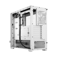 Fractal Design Pop Silent (White TG) Gaming Case w/ Clear Glass Window, ATX, Sound-Damping & Steel Foam, 3 Fans