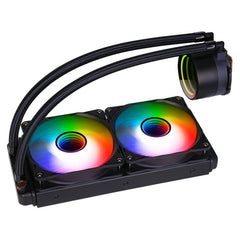 CiT Pro Glacier Infinity Black AIO Cooler, 240mm, 2x 120mm ARGB Fans