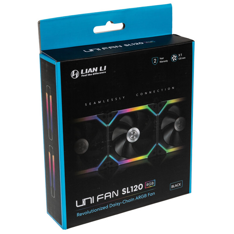 Lian-Li UNI SL120 Addressable RGB Black 120mm Fan