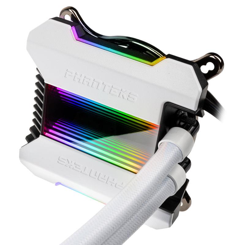 Phanteks Glacier One 240MPH All In One CPU Water Cooler HALOS D-RGB White