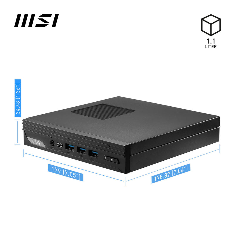 MSI Pro DP10 13M, Intel Core i5 1340P - Mini PC (Barebone)