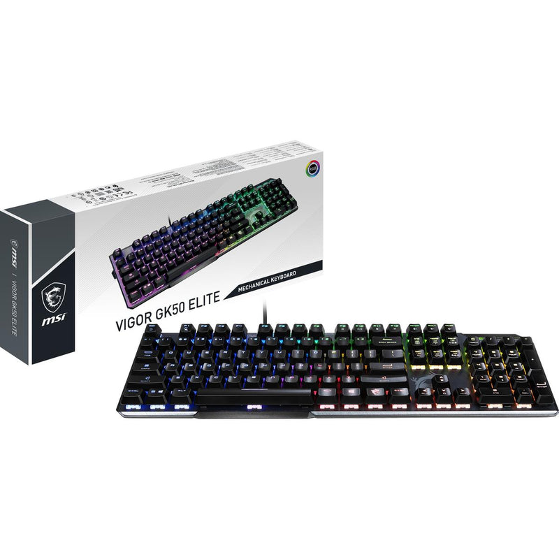 MSI VIGOR GK50 ELITE Mechanical RGB Gaming Keyboard, UK-Layout