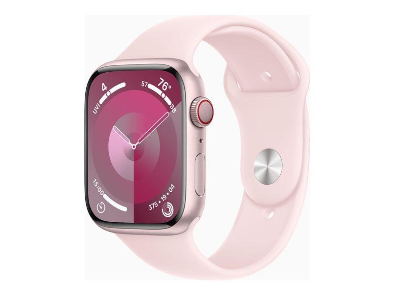 Apple Watch Series 9 (GPS + Cellular) - 45 mm - Light Pink - Band Size: S/M