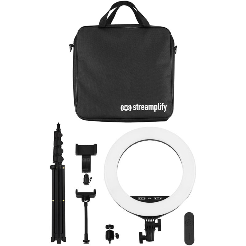 Streamplify LIGHT 14" Ring Light 100 - 240V White LED - Black