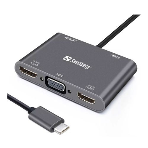 Sandberg USB-C 5-in-1 Docking Station