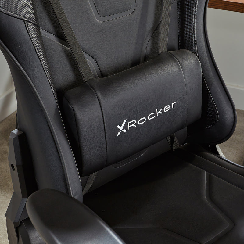 X Rocker | Agility Sport Esport Gaming Chair with Comfort Adjustability - CARBON BLACK