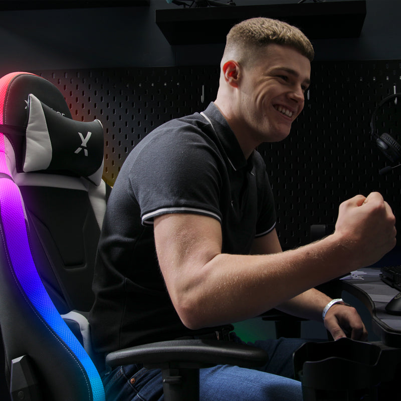 X Rocker | Agility Sport Esport Gaming Chair with Comfort Adjustability - RGB