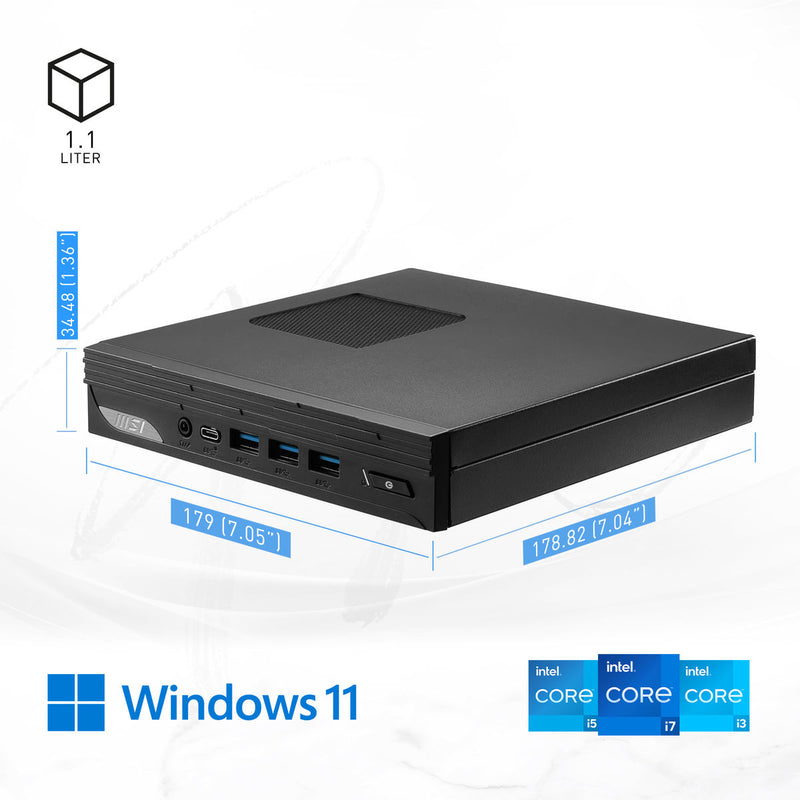 MSI Pro DP10 13M, Intel Core i5 1340P - Mini PC (Barebone)