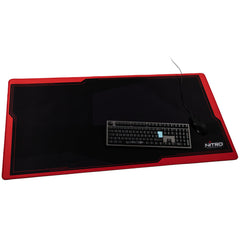 Nitro Concepts Desk Mat 1200 x 600mm - Black/Red