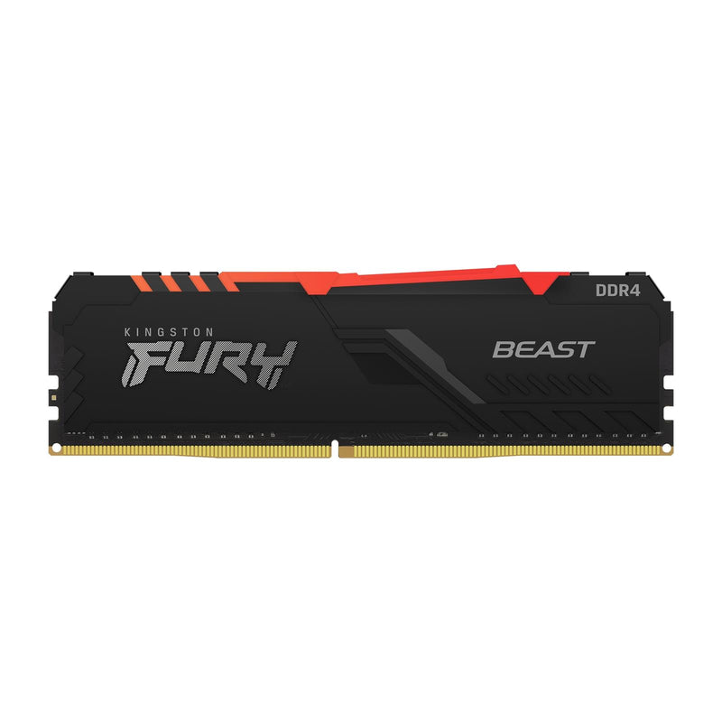 Kingston FURY Beast RGB, DDR4, 16GB (2x8 GB), DIMM, 288-pin, 3200 MHz, Black