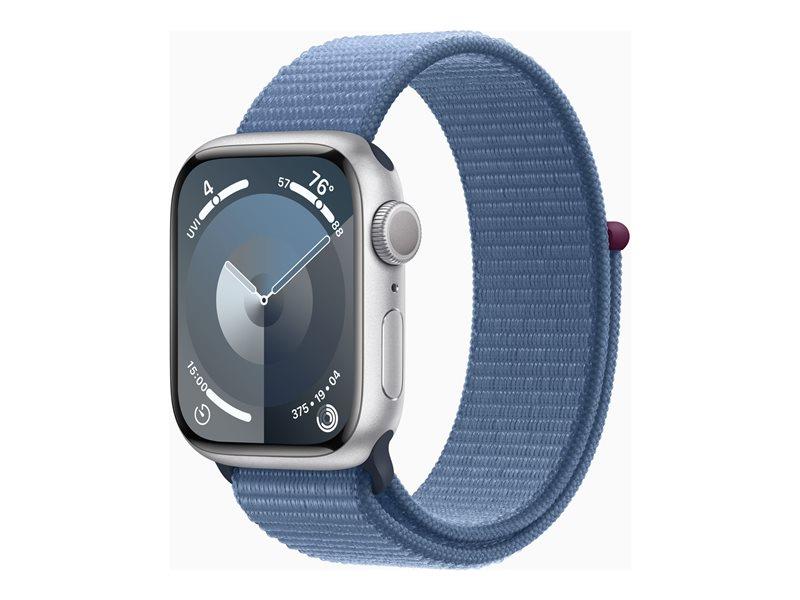 Apple Watch Series 9 (GPS) - 41 mm - Soft Double-Layer Nylon - Winter Blue