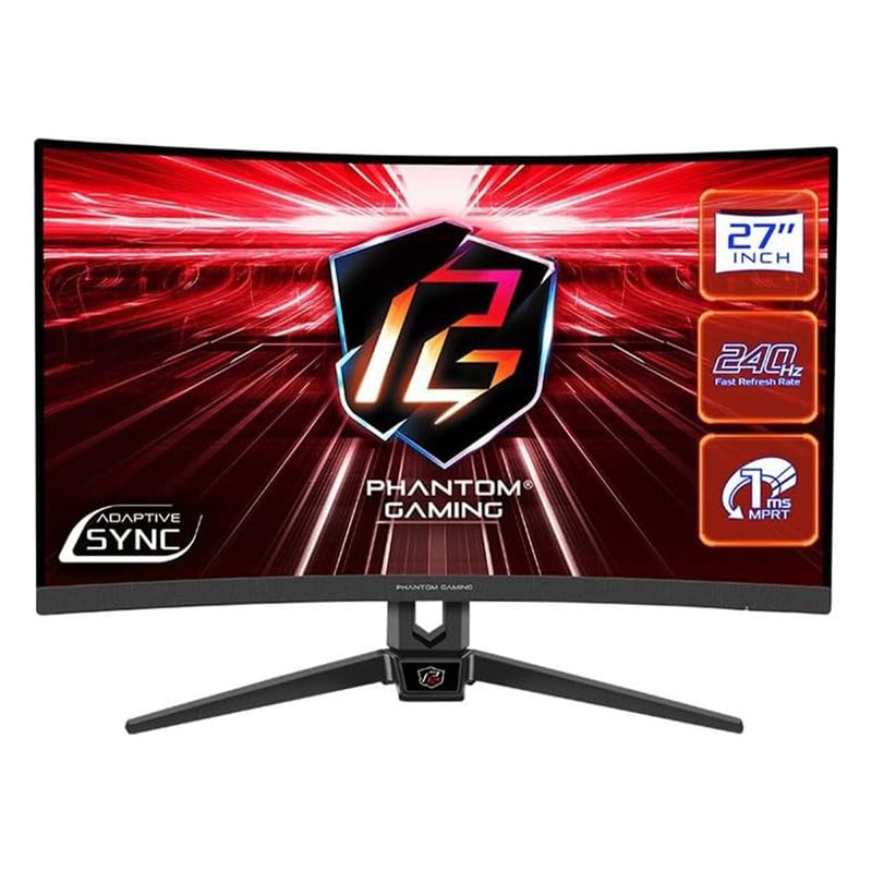 ASRock 27" Phantom Gaming FHD Curved Monitor (PG27F15RS1A) (Grade A1 - Like New)