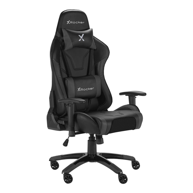 X Rocker | Agility Sport Esport Gaming Chair with Comfort Adjustability - CARBON BLACK