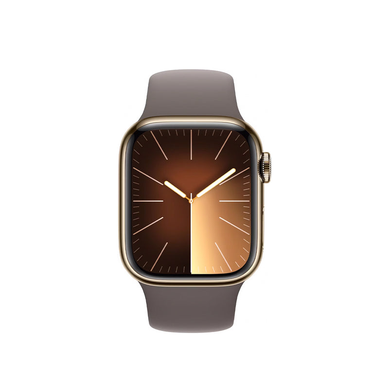 Apple Watch Series 9 GPS + Cellular, 41 mm, Band Size: S/M - Gold Stainless Steel (MRJ53QA/A)