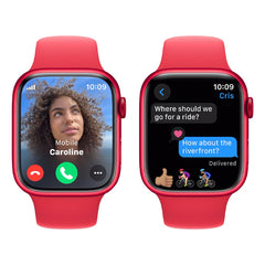 Apple Watch Series 9 GPS + Cellular, 45 mm, Band Size: S/M - (PRODUCT) RED (MRYE3QA/A)