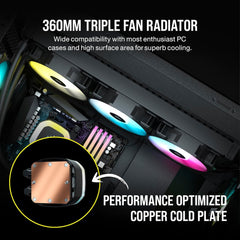 Corsair H150 RGB 360mm Liquid CPU Cooler