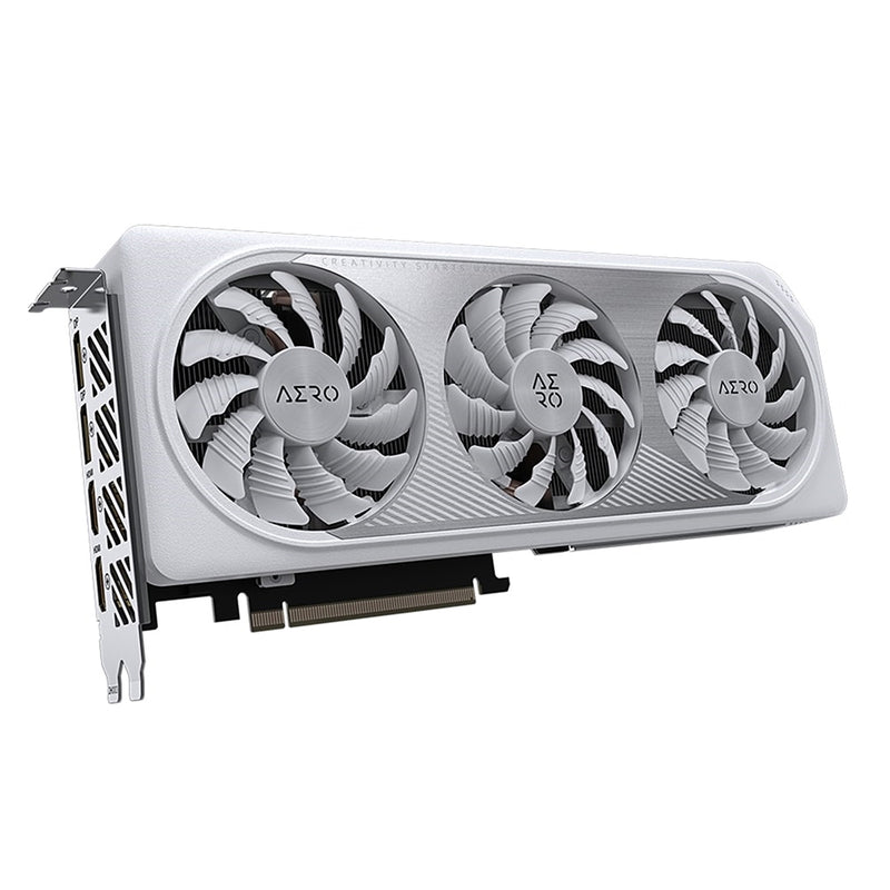 Gigabyte Nvidia GeForce RTX 4060Ti AERO OC 8GB Triple Fan White Graphics Card