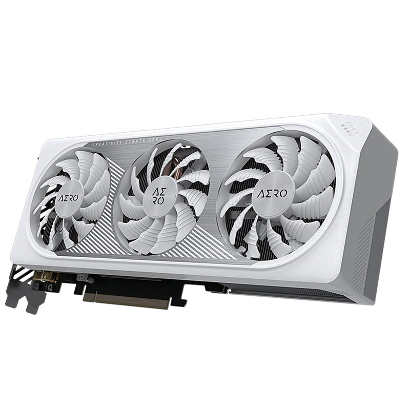 Gigabyte Nvidia GeForce RTX 4060Ti AERO OC 8GB Triple Fan White Graphics Card