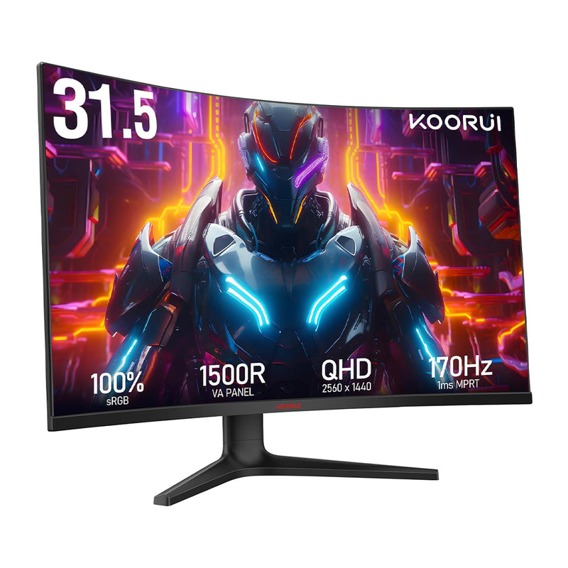 Koorui 32" QHD/2K 170Hz Curved Gaming Monitor (GA01)