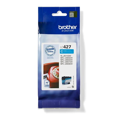 Brother Standard Capacity Cyan Ink Cartridge 1.5k pages - LC427C