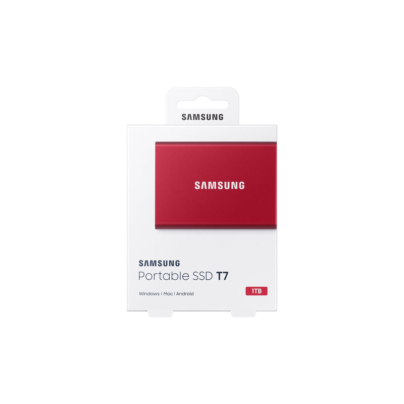 Samsung 1TB T7 USB3.2C Portable Red Ext SSD