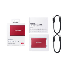 Samsung 1TB T7 USB3.2C Portable Red Ext SSD