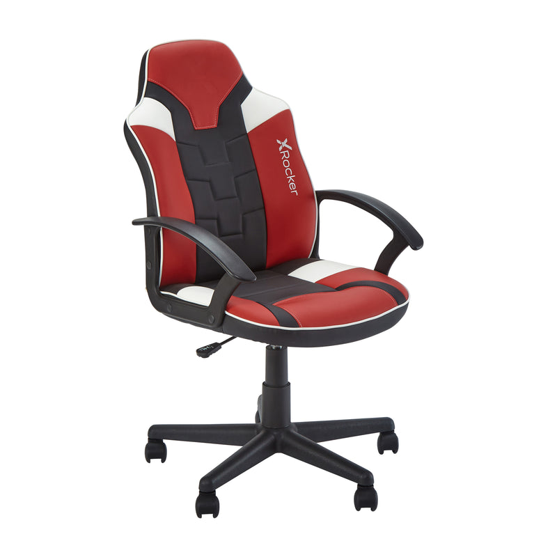 X Rocker | Saturn Mid-Back Wheeled Esport Gaming Chair for Juniors and Teens - Red