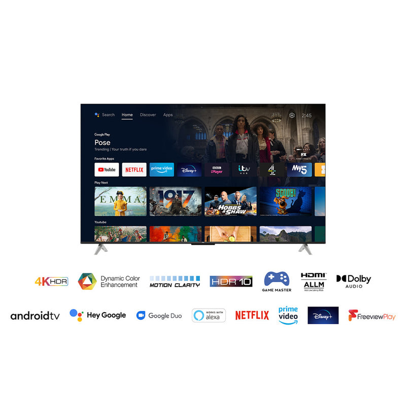 TCL 50" 4K UHD Smart TV (50P638K)