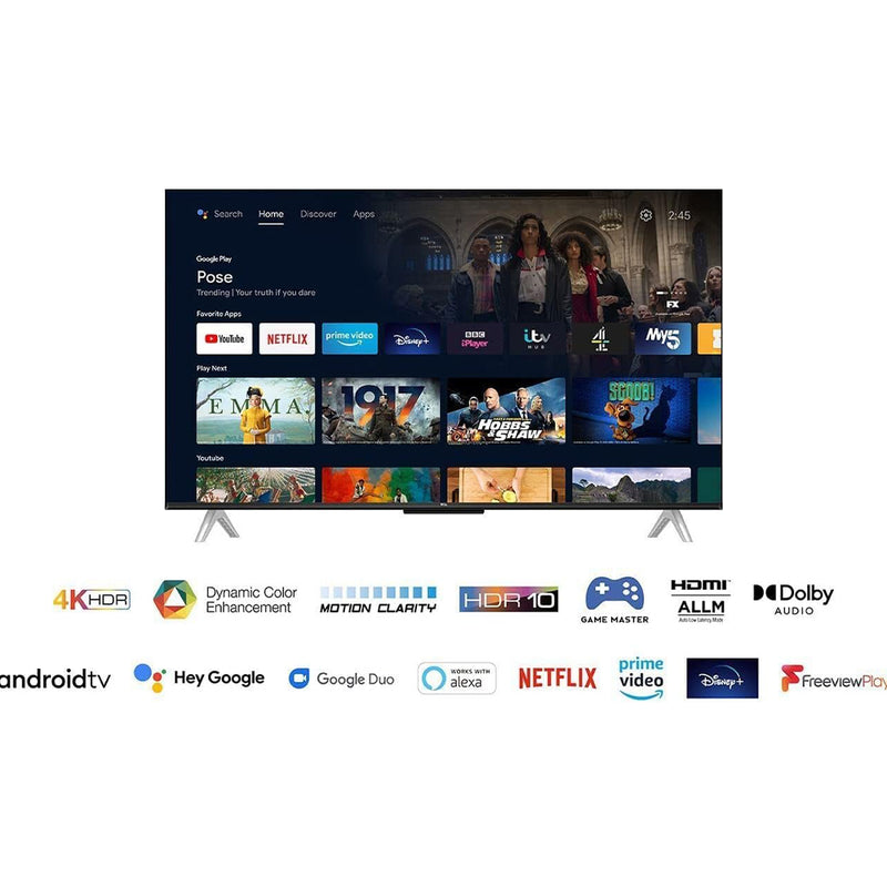 TCL 43" P638K Series Smart 4K UHD TV (43P638K)