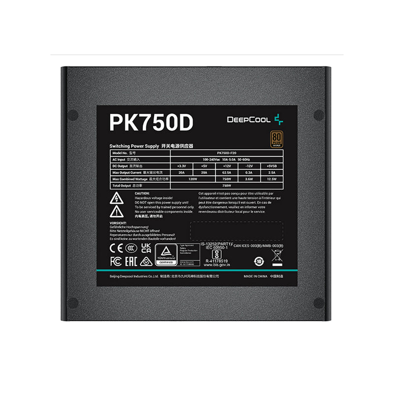 DeepCool PK750D 750W Power Supply Unit