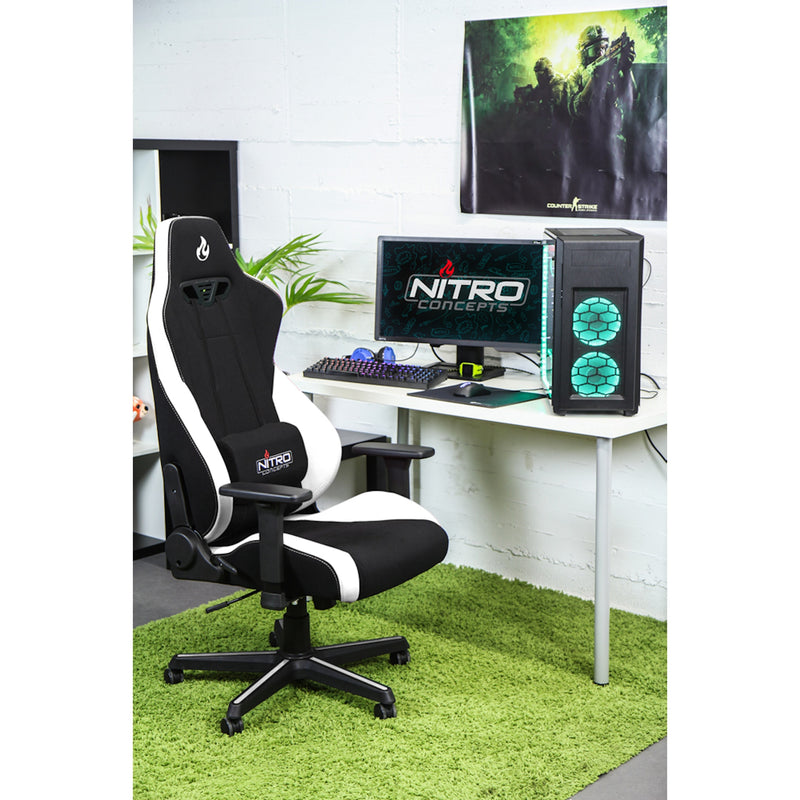 Nitro Concepts S300 Fabric Gaming Chair - Radiant White