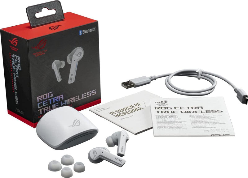 Asus ROG Cetra True Wireless In-ear Gaming Earphones - Moonlight White