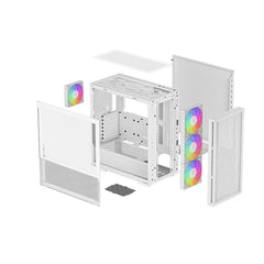 DeepCool CH560, White, Mid Tower Gaming Case