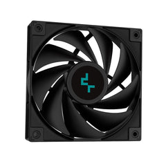 DeepCool LS520S Zero Dark All In One Liquid CPU Cooler, 240mm Radiator, 2 x 120mm Deepcool Fans, Intel/AMD